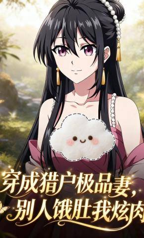 短剧《穿成猎户极品妻，别人饿肚我炫肉》海报