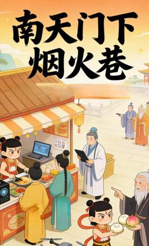 短剧《南天门下烟火巷》海报