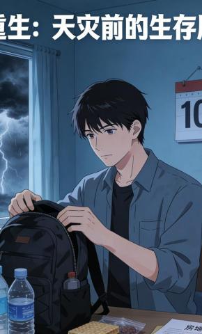 短剧《重生：天灾前的生存局》海报