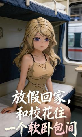 短剧《放假回家，和校花住一个软卧包间》海报