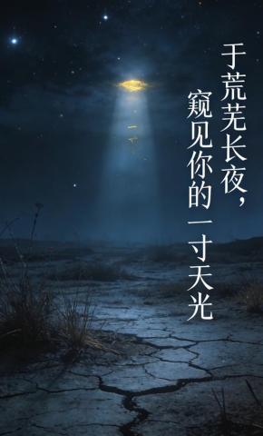 短剧《于荒芜长夜，窥见你的一寸天光》海报