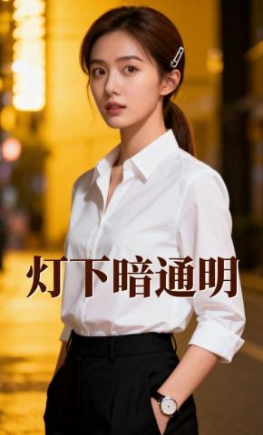 短剧《灯下暗通明》海报