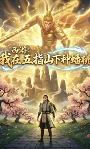 短剧《西游：我在五指山下种蟠桃》海报
