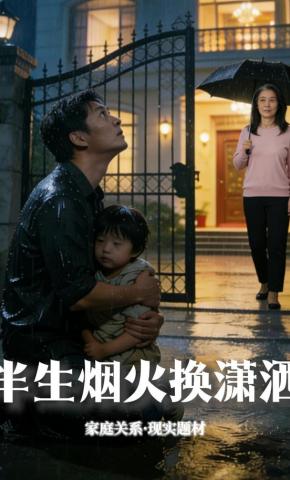 短剧《半生烟火换潇洒》海报