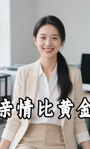 短剧《亲情比黄金》海报