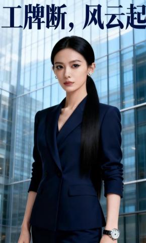 短剧《工牌断，风云起》海报