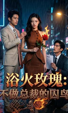 短剧《浴火玫瑰：不做总裁的囚鸟》海报