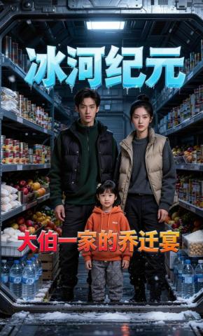短剧《冰河纪元：大伯一家的乔迁宴》海报