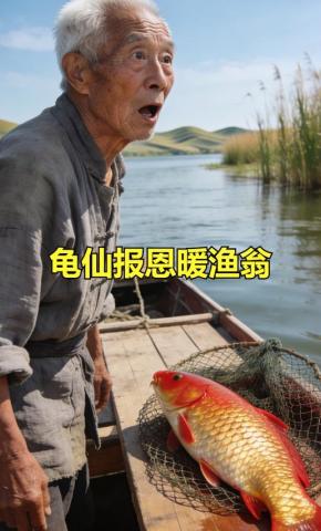 短剧《龟仙报恩暖渔翁》海报