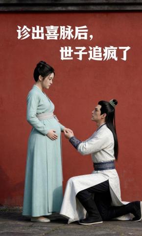 短剧《诊出喜脉后，世子追疯了》海报