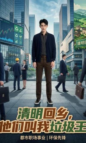 短剧《清明回乡，他们叫我垃圾王》海报