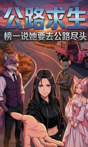 短剧《公路求生榜一说她要去公路尽头》海报