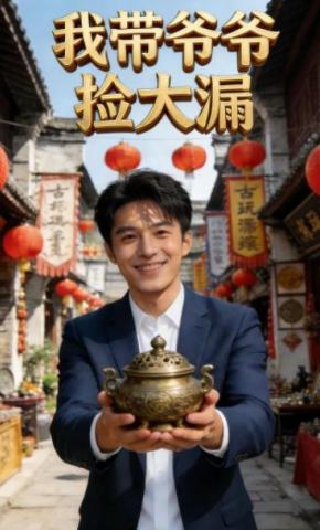 短剧《我带爷爷捡大漏》海报