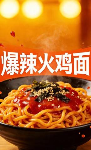 短剧《爆辣火鸡面》海报