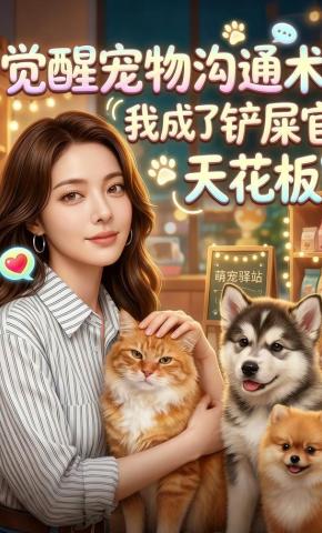 短剧《觉醒宠物沟通术，我成了铲屎官天花板》海报