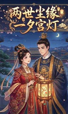 短剧《两世尘缘，一夕宫灯》海报