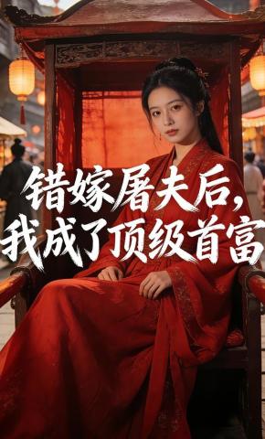 短剧《错嫁屠夫后，我成了顶级首富》海报