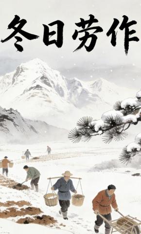短剧《冬日劳作》海报