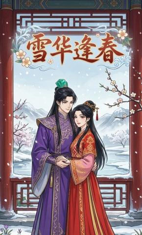 短剧《雪华逢春》海报