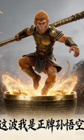 短剧《这波我是正牌孙悟空》海报