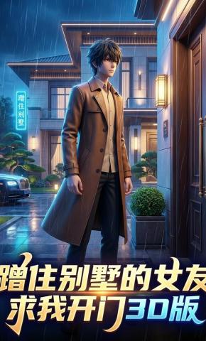 短剧《蹭住别墅的女友求我开门3D版》海报