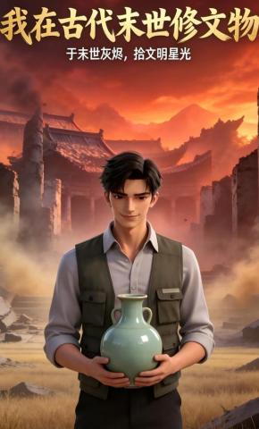 短剧《我在古代末世修文物》海报