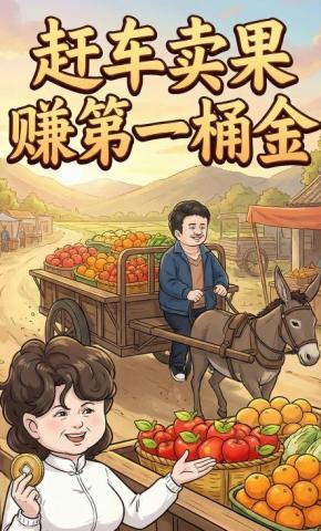 短剧《赶车卖果赚第一桶金》海报