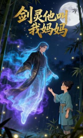 短剧《剑灵他叫我妈妈》海报