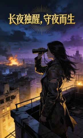 短剧《长夜独醒，守夜而生》海报