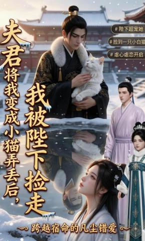 短剧《夫君将我变成小猫弄丢后，我被陛下捡走》海报