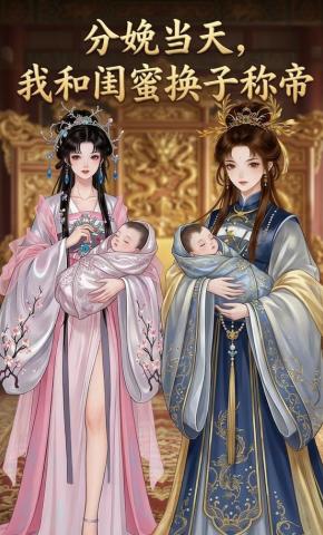 短剧《分娩当天，我和闺蜜换子称帝》海报