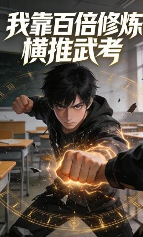 短剧《我靠百倍修炼横推武考》海报