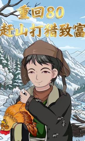 短剧《重回80赶山打猎致富》海报