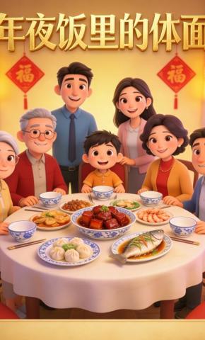 短剧《年夜饭里的体面》海报