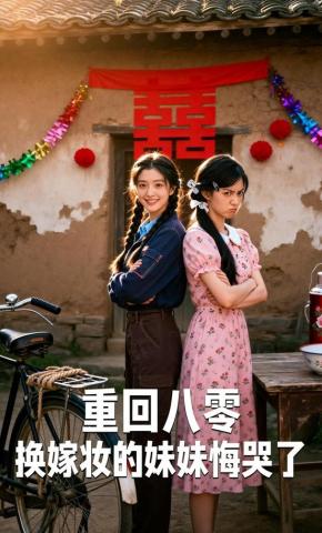 短剧《重回八零，换嫁妆的妹妹悔哭了》海报