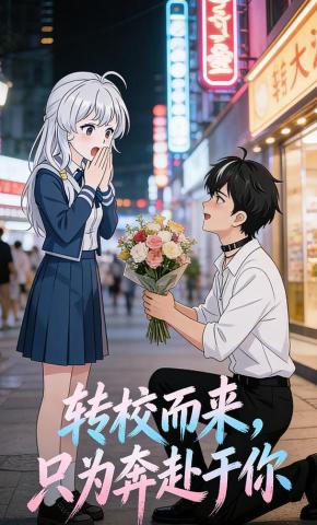 短剧《转校而来，只为奔赴于你》海报