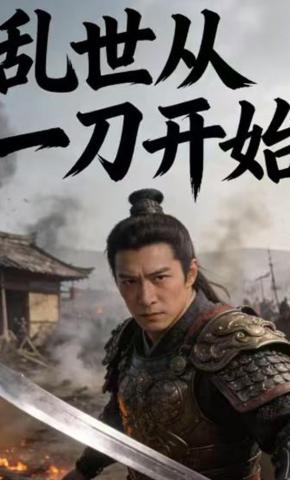 短剧《乱世从一刀开始》海报