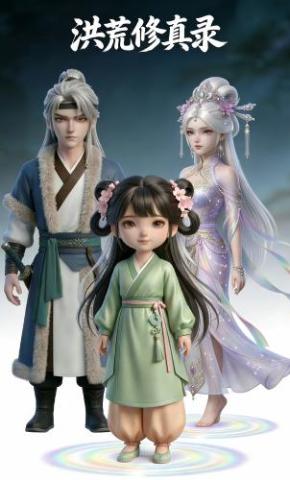 短剧《洪荒修真录》海报