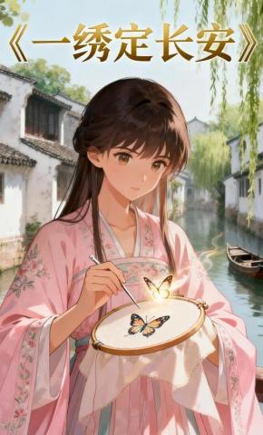 短剧《一绣定长安》海报