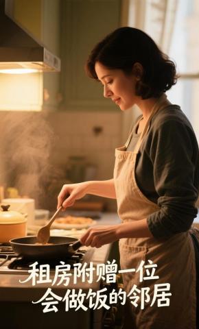 短剧《租房附赠一位会做饭的邻居》海报