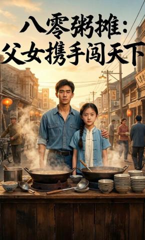 短剧《八零粥摊：父女携手闯天下》海报