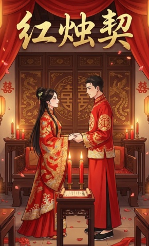 短剧《红烛契》海报