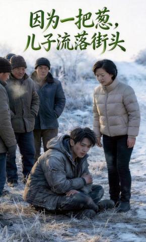 短剧《因为一把葱，儿子流落街头》海报