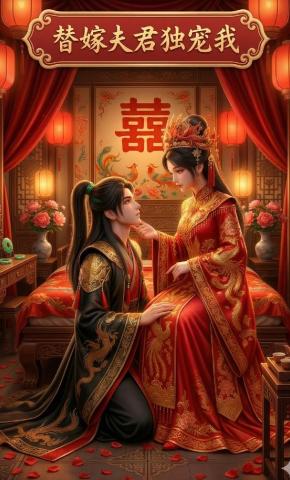 短剧《替嫁夫君独宠我》海报