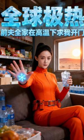 短剧《全球极热：前夫全家在高温下求我开门》海报