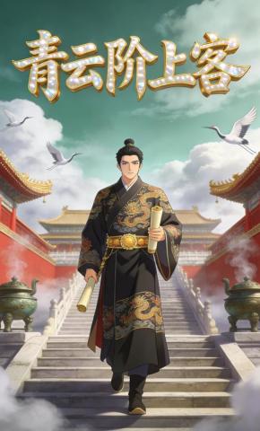 短剧《青云阶上客》海报