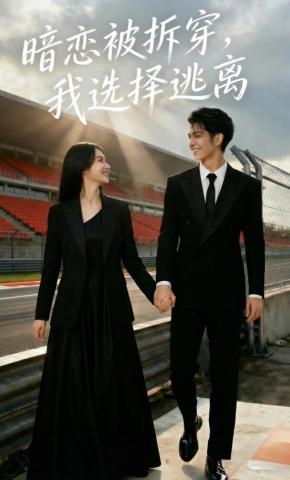 短剧《暗恋被拆穿，我选择逃离》海报