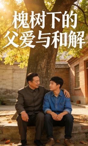 短剧《槐树下的父爱与和解》海报