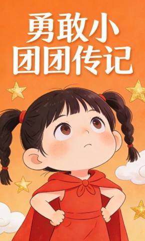 短剧《勇敢小团团传记》海报