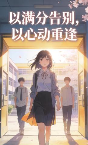 短剧《以满分告别，以心动重逢》海报